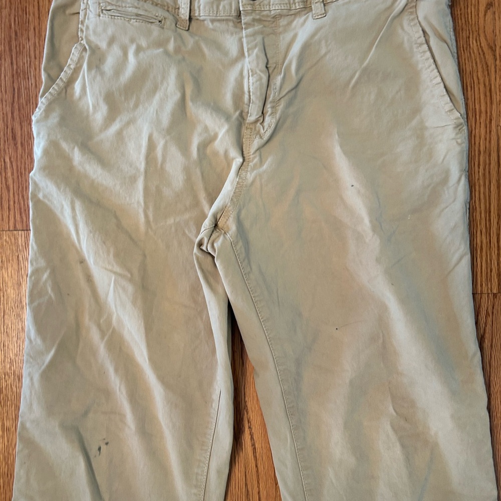 American Eagle Pants, Relaxed Straight Fit Next Level Flex 5-Pocket Tan, 32 X 32 - Picture 2 of 12